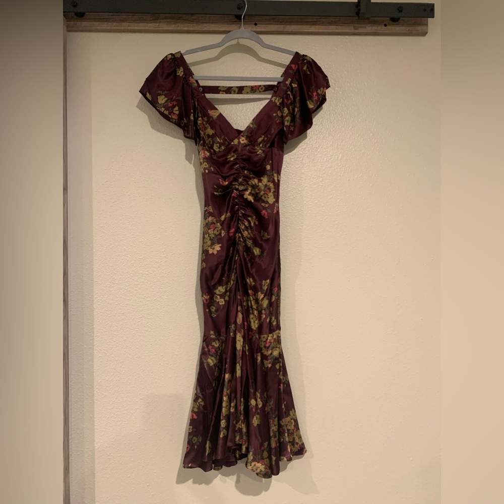 Betsey Johnson Plum Floral Dress